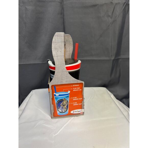 Snackeez Jr. 2 N 1 Drink & Snack Cup Darth Vader Star Wars As Seen On TV New 8oz - Picture 2 of 5